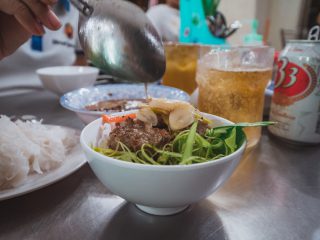 Bun Cha Local Street Food Vietnam